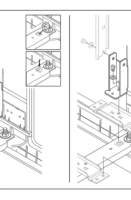 schneider施耐德PanelSeT PLA - Intermediate support for 2 doors enclosure - Instruction sheet